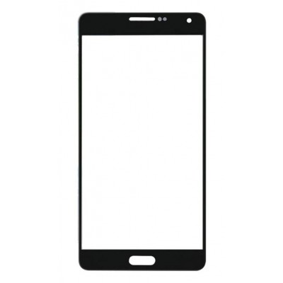 Replacement Front Glass For Samsung Galaxy A7 2015 Black By - Maxbhi Com