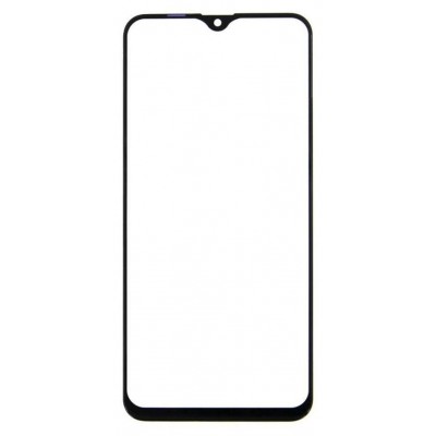 Replacement Front Glass For Samsung Galaxy M20 Black By - Maxbhi Com