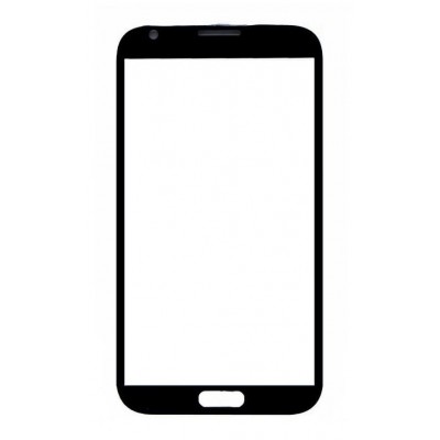 Replacement Front Glass For Samsung Galaxy Note Ii N7100 Black By - Maxbhi Com
