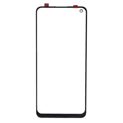 Replacement Front Glass For Realme 8 White By - Maxbhi Com