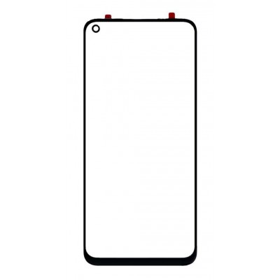 Replacement Front Glass For Realme Narzo 20 Pro Black By - Maxbhi Com
