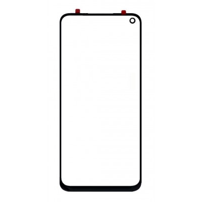 Replacement Front Glass For Realme Narzo 20 Pro Black By - Maxbhi Com