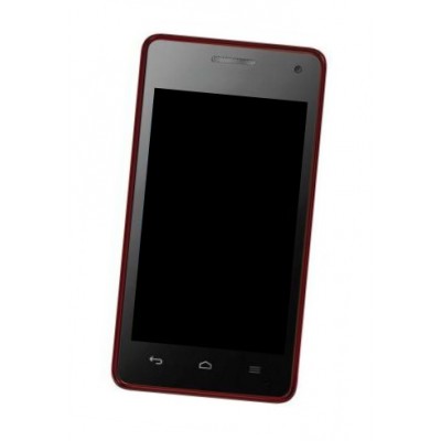Lcd Frame Middle Chassis For Huawei Ascend G350 Black Red By - Maxbhi Com