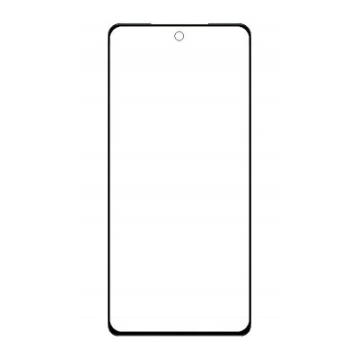 Replacement Front Glass For Vivo X70 Black By - Maxbhi Com