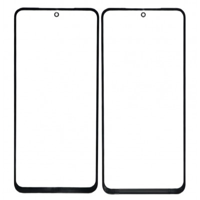 Replacement Front Glass For Xiaomi Poco M4 Pro Black By - Maxbhi Com