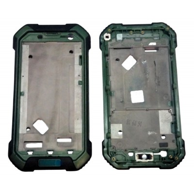 Lcd Frame Middle Chassis For Blackview Bv6000 Green By - Maxbhi Com