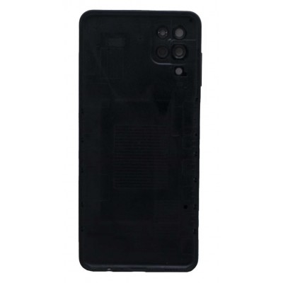 Back Panel Cover For Samsung Galaxy A12 Black - Maxbhi Com