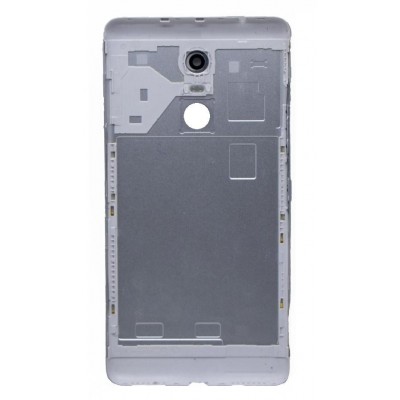 Back Panel Cover For Lenovo K6 Note Silver - Maxbhi Com