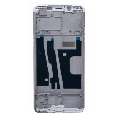 Lcd Frame Middle Chassis For Oppo F5 White By - Maxbhi Com