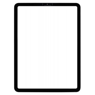 Replacement Front Glass For Apple Ipad Air 2020 Black By - Maxbhi Com