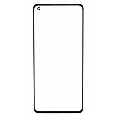 Replacement Front Glass For Oppo Reno 4 Pro Black By - Maxbhi Com