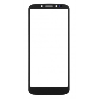 Replacement Front Glass For Motorola Moto E5 Black By - Maxbhi Com