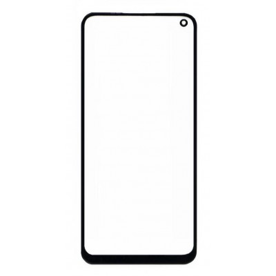 Replacement Front Glass For Oppo A54 Black By - Maxbhi Com