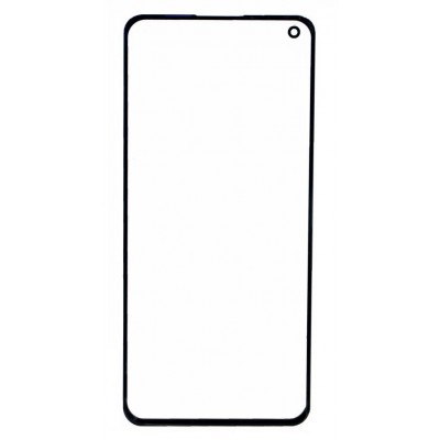 Replacement Front Glass For Realme X7 Pro Black By - Maxbhi Com