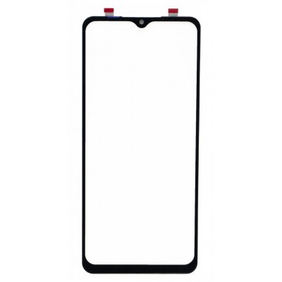Replacement Front Glass For Samsung Galaxy A12 Black By - Maxbhi Com