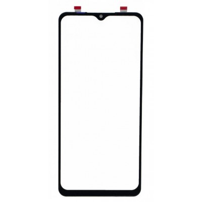 Replacement Front Glass For Samsung Galaxy A12 Black By - Maxbhi Com