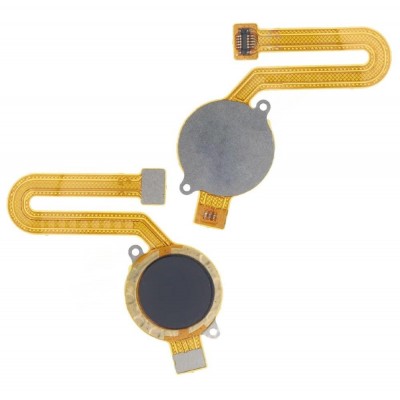 Fingerprint Sensor Flex Cable For Motorola Moto E20 Black By - Maxbhi Com
