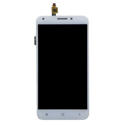 Lcd With Touch Screen For Intex Aqua Strong 5 2 White By - Maxbhi Com