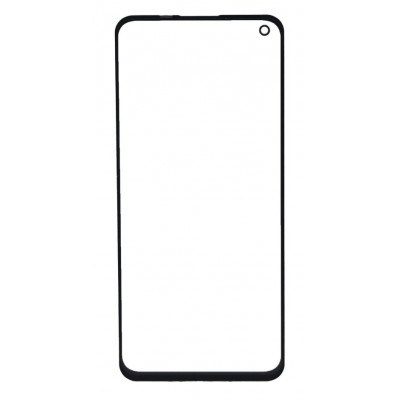 Replacement Front Glass For Oppo Reno6 5g Black By - Maxbhi Com