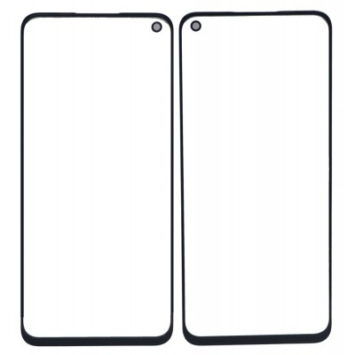 Replacement Front Glass For Oppo K10 Black By - Maxbhi Com