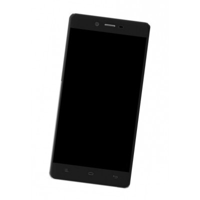 Lcd Frame Middle Chassis For Qmobile Noir E3 Dual Black By - Maxbhi Com