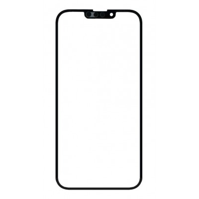 Replacement Front Glass For Apple Iphone 13 Pro Max Black By - Maxbhi Com
