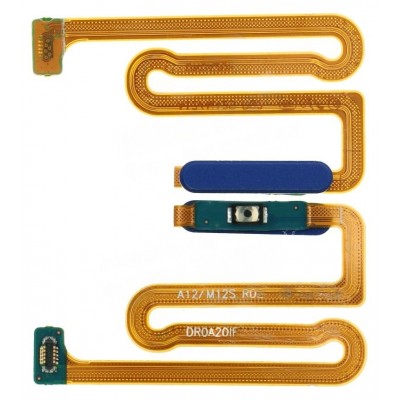 Fingerprint Sensor Flex Cable For Samsung Galaxy A12 2021 Blue By - Maxbhi Com