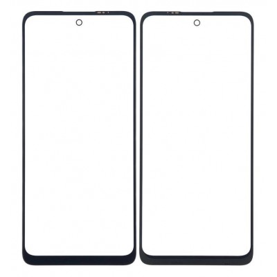 Replacement Front Glass For Motorola Moto G22 Black By - Maxbhi Com