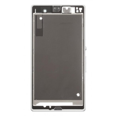 Lcd Frame Middle Chassis For Sony Xperia Z L36h C6603 White By - Maxbhi Com