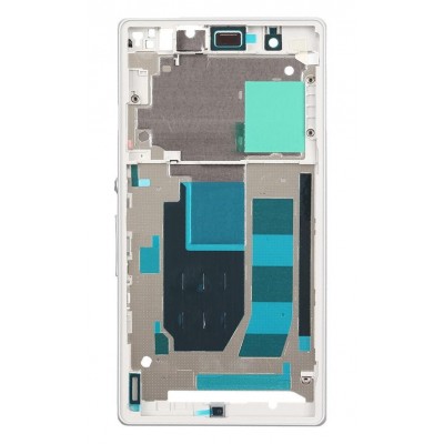 Lcd Frame Middle Chassis For Sony Xperia Z L36h C6603 White By - Maxbhi Com