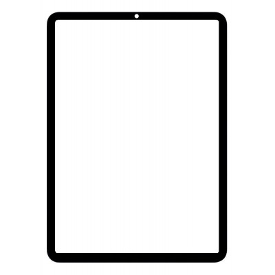 Replacement Front Glass For Apple Ipad Air 5th Gen 2022 Black By - Maxbhi Com