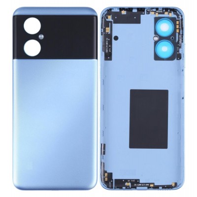 Back Panel Cover For Xiaomi Poco M4 5g Blue - Maxbhi Com