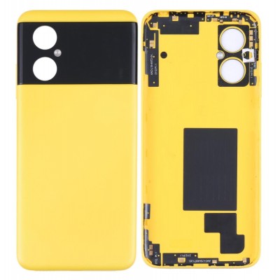 Back Panel Cover For Xiaomi Poco M4 5g Yellow - Maxbhi Com