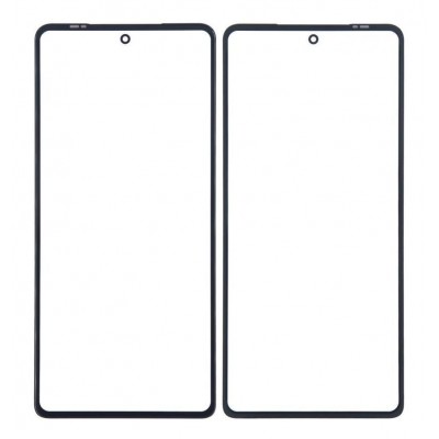 Replacement Front Glass For Motorola Edge 30 Black By - Maxbhi Com