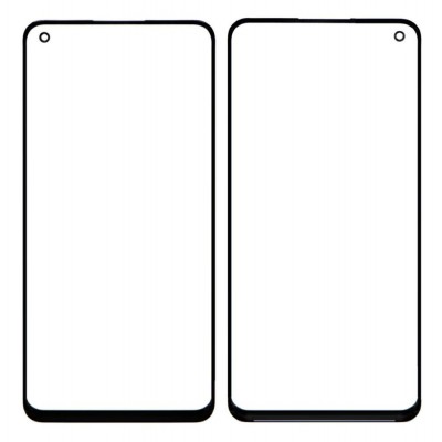 Replacement Front Glass For Oppo F21 Pro 5g Black By - Maxbhi Com