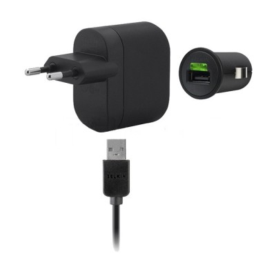 3 in 1 Charging Kit for Alcatel Idol 2 Mini 6016D - Dual Sim with USB Wall Charger, Car Charger & USB Data Cable