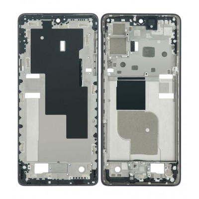 Lcd Frame Middle Chassis For Motorola Edge 30 Pro Black By - Maxbhi Com
