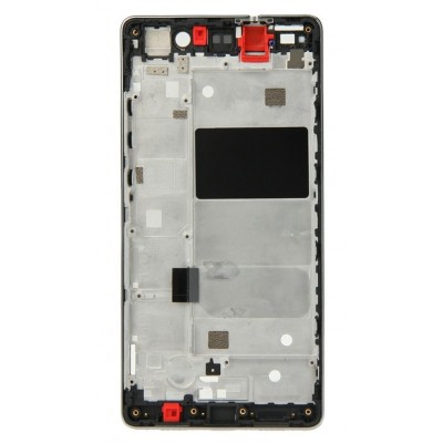 Lcd Frame Middle Chassis For Huawei P8lite Alel04 Black By - Maxbhi Com