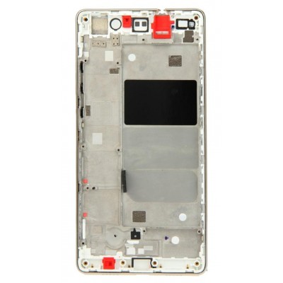 Lcd Frame Middle Chassis For Huawei P8lite Alel04 White By - Maxbhi Com