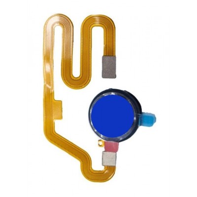 Fingerprint Sensor Flex Cable For Realme 3i Blue By - Maxbhi Com