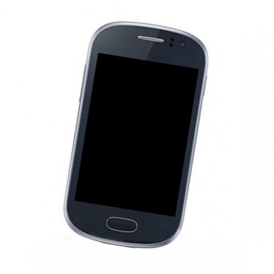 Lcd Frame Middle Chassis For Samsung Galaxy Fame Duos C6812 Blue By - Maxbhi Com
