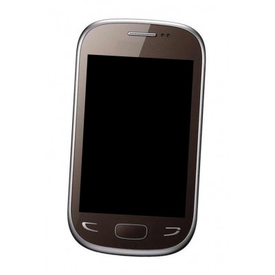 Lcd Frame Middle Chassis For Samsung Star Deluxe Duos S5292 Black By - Maxbhi Com