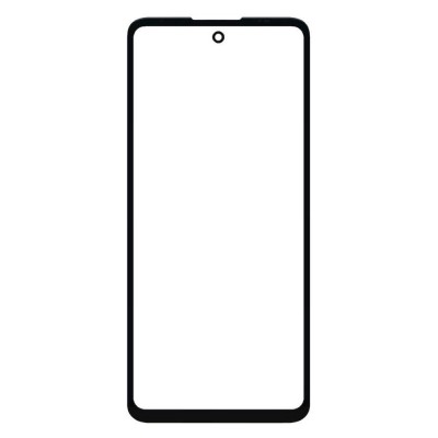 Replacement Front Glass For Motorola Moto G60 Black By - Maxbhi Com