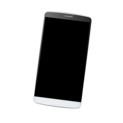 Lcd Frame Middle Chassis For Lg G3 A F410s White By - Maxbhi Com