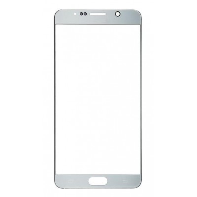 Replacement Front Glass For Samsung Galaxy Note 5 Silver By - Maxbhi Com