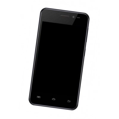 Lcd Frame Middle Chassis For Intex Aqua E4 Black By - Maxbhi Com
