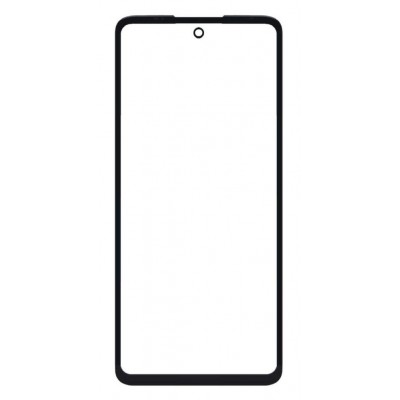 Replacement Front Glass For Motorola Moto G40 Fusion Black By - Maxbhi Com
