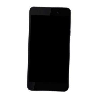 Lcd Frame Middle Chassis For Wiko Rainbow Lite 4g Black By - Maxbhi Com