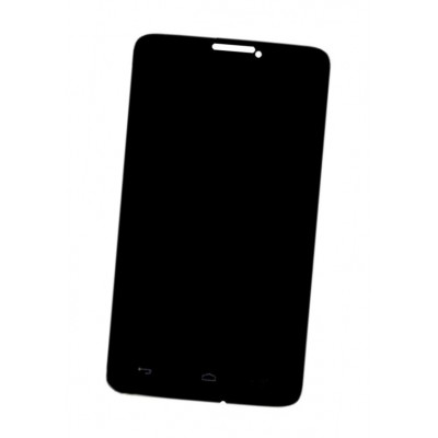 Lcd Frame Middle Chassis For Alcatel One Touch Scribe Easy 8000d With Dual Sim Black By - Maxbhi Com