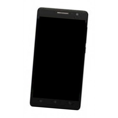 Lcd Frame Middle Chassis For Lenovo A708t Black By - Maxbhi Com